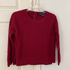 French connection burgundy sweater